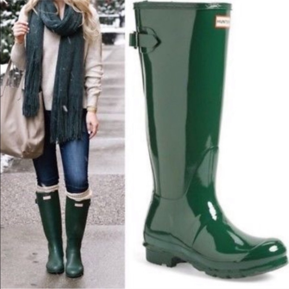 NIB Hunter Glossy Tall Rain Boots